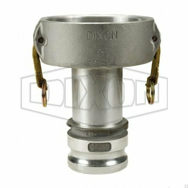Dixon Type DA Cam and Groove Reducing Coupler, 2 x 4 in Nominal, Coupler x Adapter End Style, Aluminum, Do 4020-DA-AL